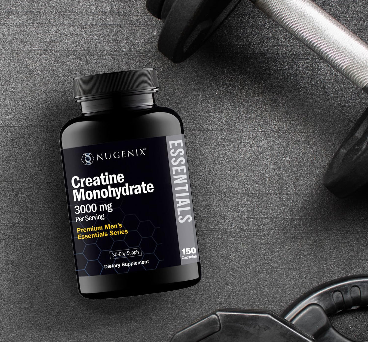 Nugenix Essentials Suplemento de monohidrato de creatina premium, 3...