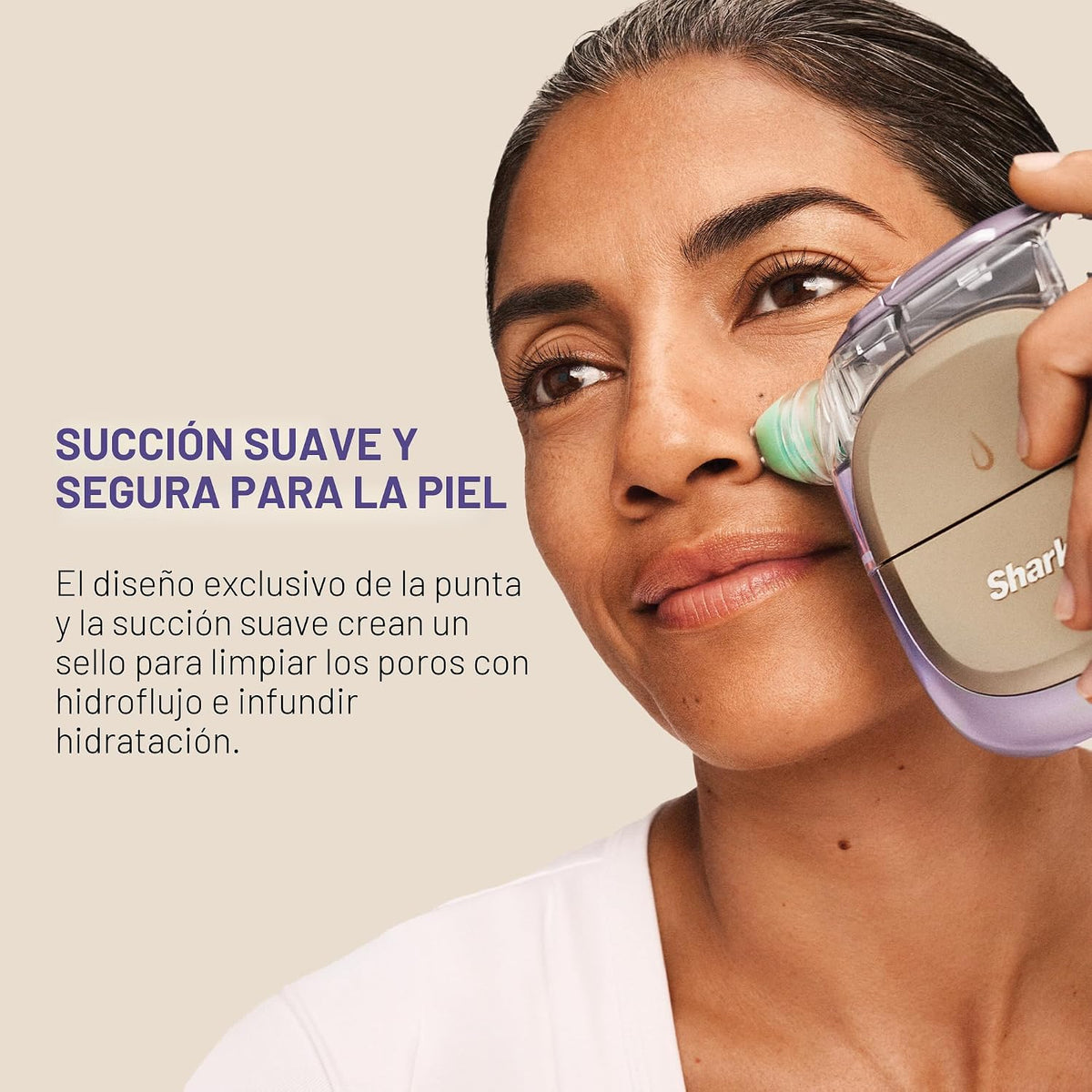 Shark FacialPro Glow + Terapia facial y de contraste 2 en 1 DePuffi...