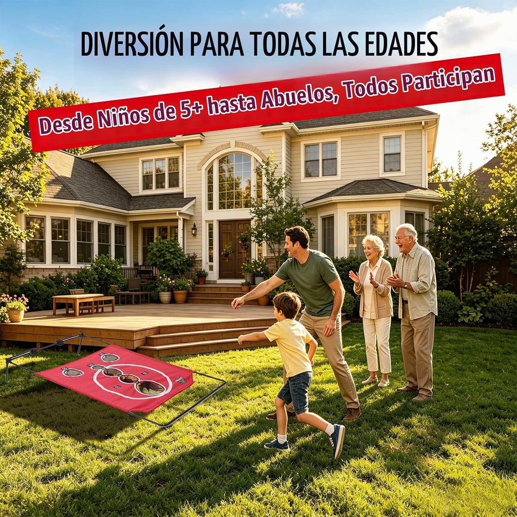 BACKYARD ALL-STARS Juego de tablero de cornhole estilo arcade, jueg...