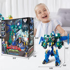 QUANTUM HEROES DINOSTER Stego Blast Wing 11.8in - Robot 3 en 1, 5+...