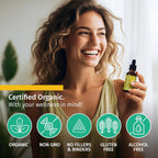 NUSAVA Gotas orgánicas de vitamina D3 K2 con aceite MCT, piña, paqu...