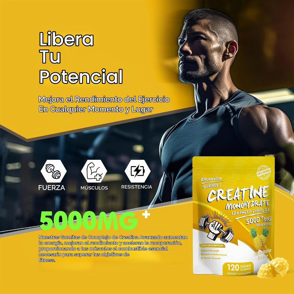 Gomitas de creatina certificada por la NSF \u2013 Gomitas de monohi...