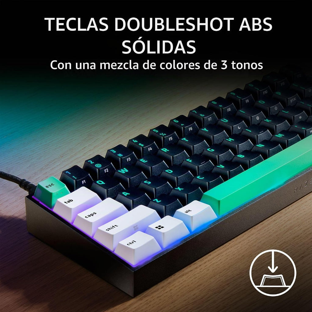 Razer Reclusa X Mini Teclado mecánico para juegos 65% intercambiabl...