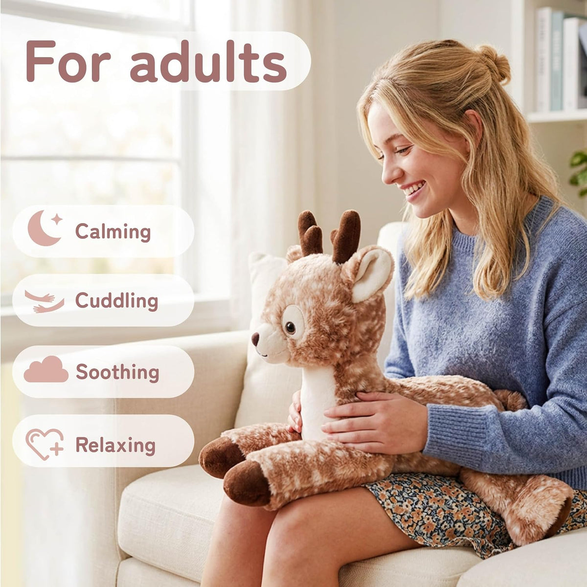 Niuniu Daddy Animales de peluche con peso, 20 en 3.3 libras, peluch...