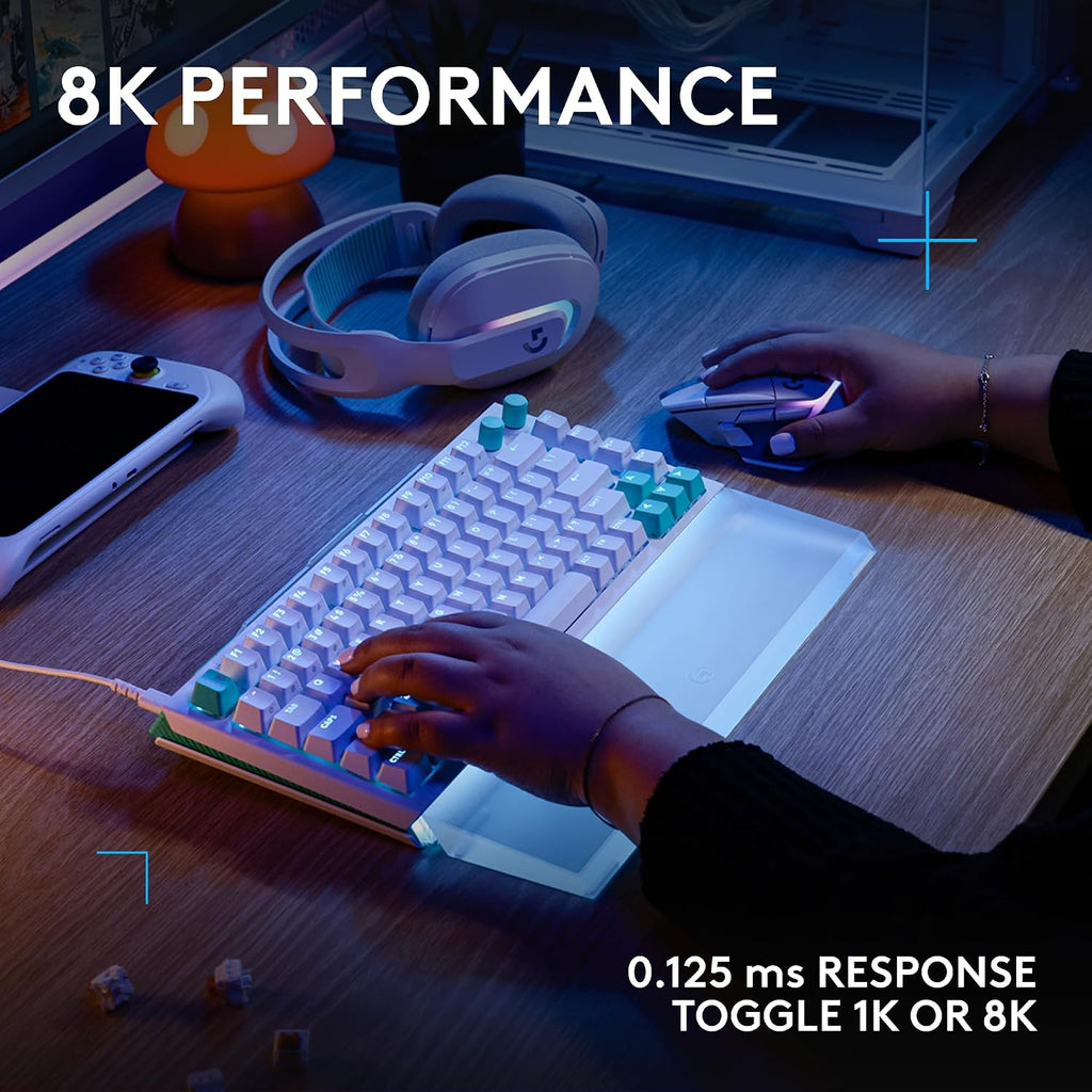 Logitech G 512 X 75 TMR + teclado mecánico para juegos con interrup...