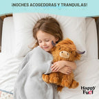 Highland Cow - Animal de peluche apto para microondas, almohadilla...