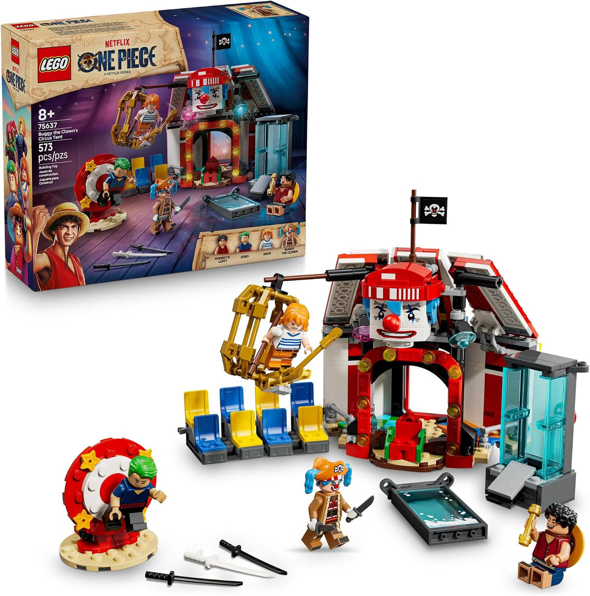 LEGO One Piece Buggy the Clown's Circus Tent Bloques de constru...