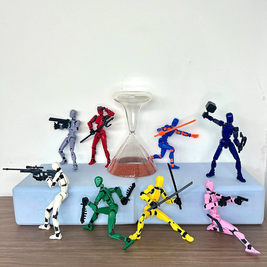 (Ensamblaje Completado) Juego de 8 Figuras de Acción Titan13, Muñec...