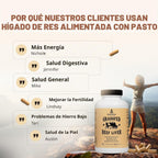 Ancestral Supplements Hígado vacuno alimentado con pastura (disecad...
