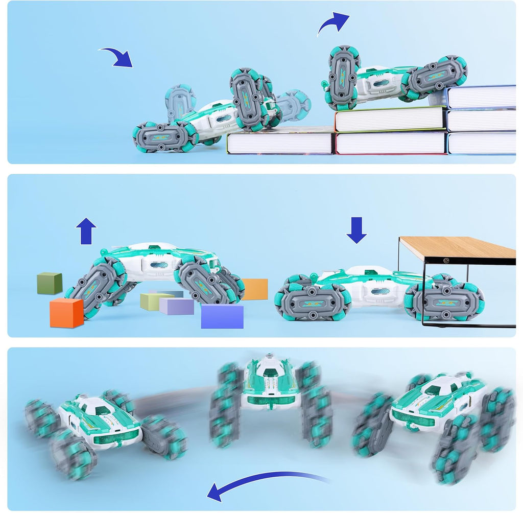 NEXBOX Juguetes de coche de control remoto 8WD para niños, camión d...