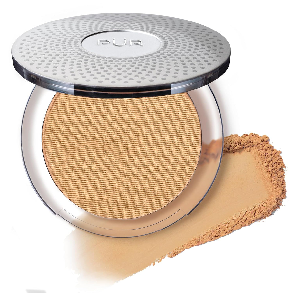 Base de maquillaje mineral prensada 4 en 1 PÜR con SPF 15