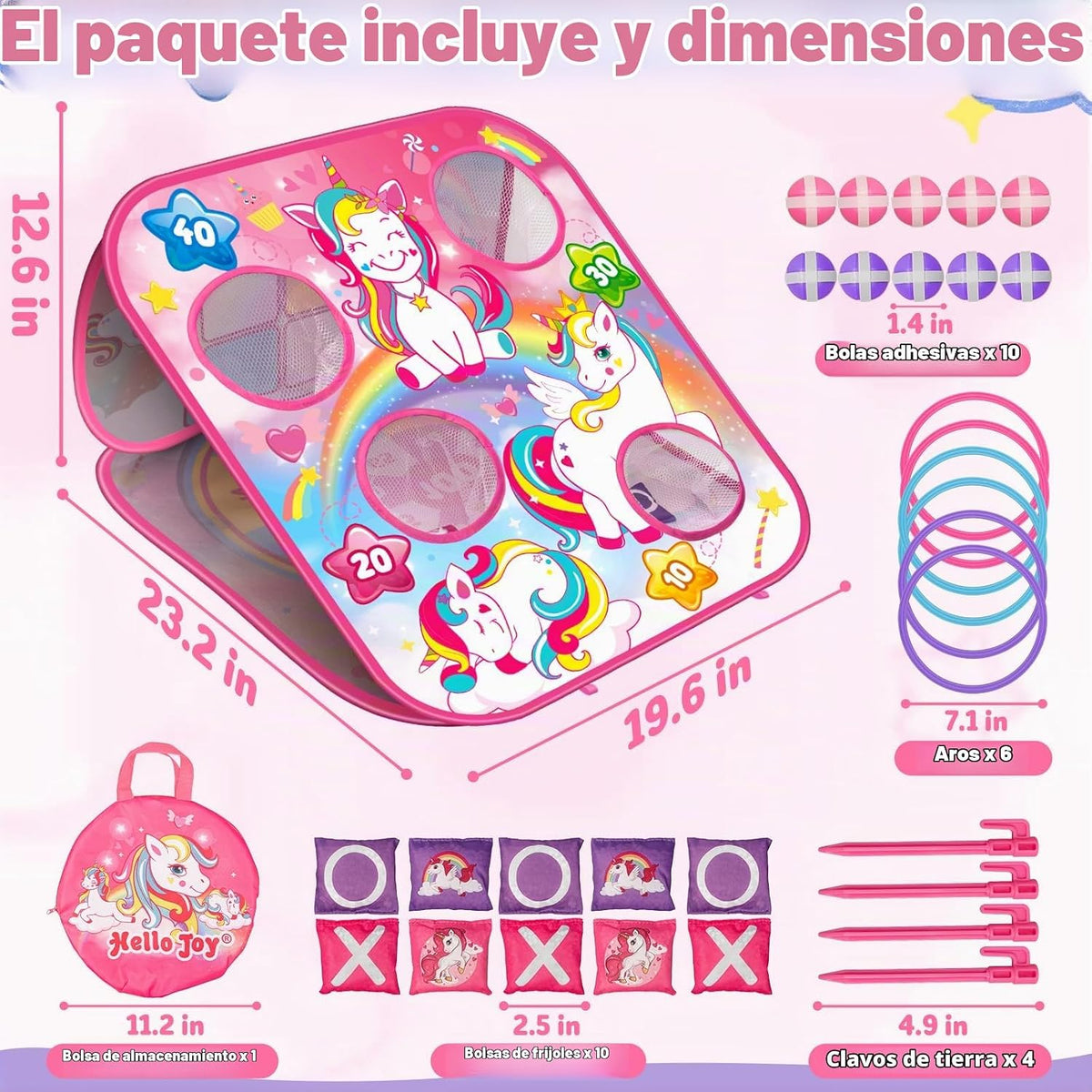 Juego de lanzamiento de puf para niños – Tablero Cornhole juguetes...