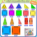 Mini azulejos magnéticos, juego de 78 piezas de azulejos magnéticos...