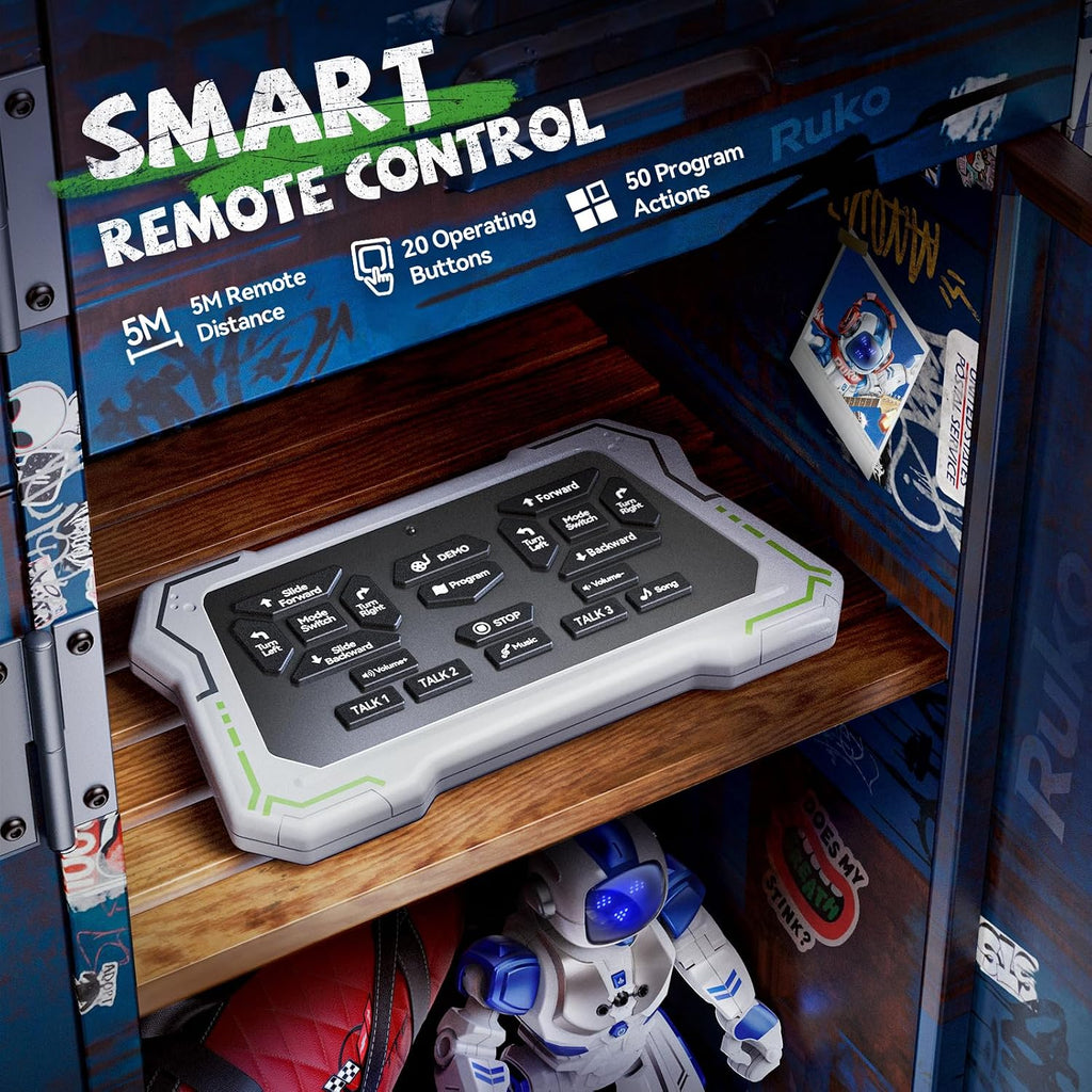 Ruko 6088 Robot Toys para niños, programable, detección de gestos c...
