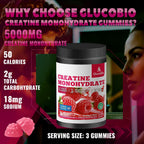 Gomitas de monohidrato de creatina certificadas por NSF para hombre...