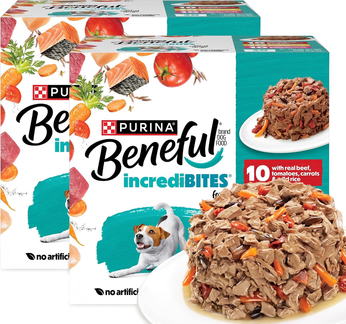 Beneful Purina IncrediBites - Paquete variado de alimentos húmedos...