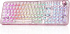 YUNZII X98 QMK\/VIA Teclado Mecánico Inalámbrico para Juegos con Pe...