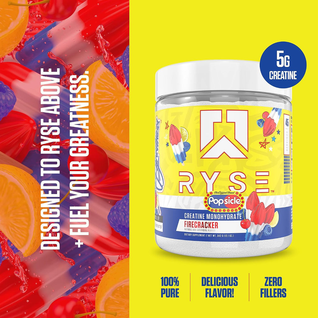 Ryse Creatine Monohydrate Powder \u2013 Popsicle Firecracker \u2013...