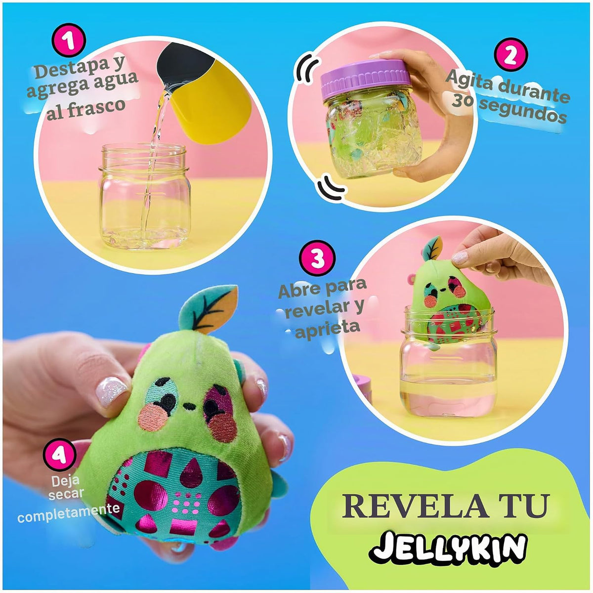 Magic Jellykins Juguete sorpresa activado por agua de 3 pulgadas |...
