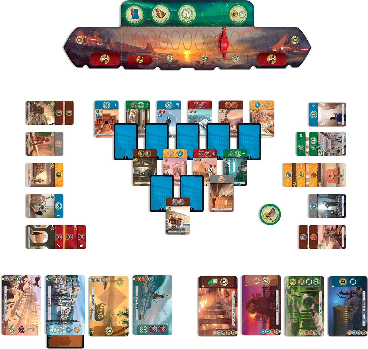 Asmodee 7 Wonders Duel Juego de Mesa JUEGO BASE - Intensas Batallas...