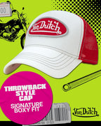 Von Dutch - Gorra de camionero unisex - Visera curva con malla en l...
