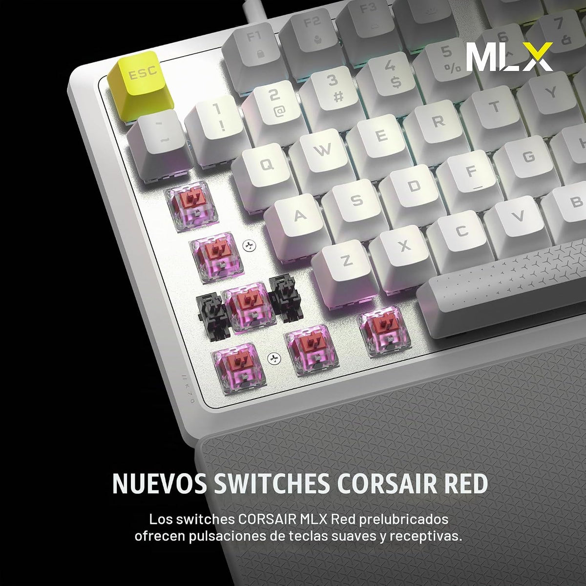 Corsair K70 CORE SE RGB Teclado mecánico con cable para juegos con...
