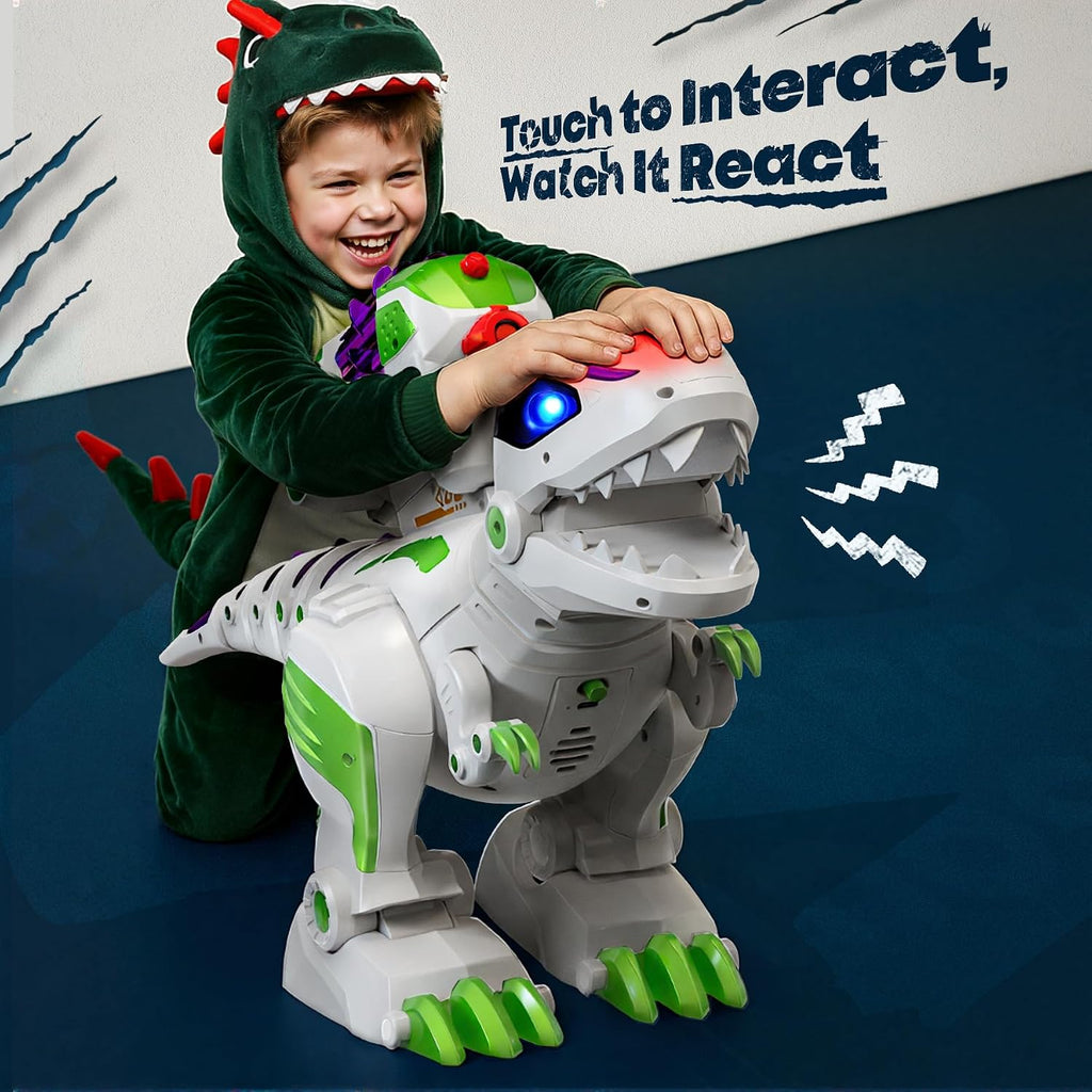 Ruko 8809 Juguetes de dinosaurio para niños, gran T-Rex de control...