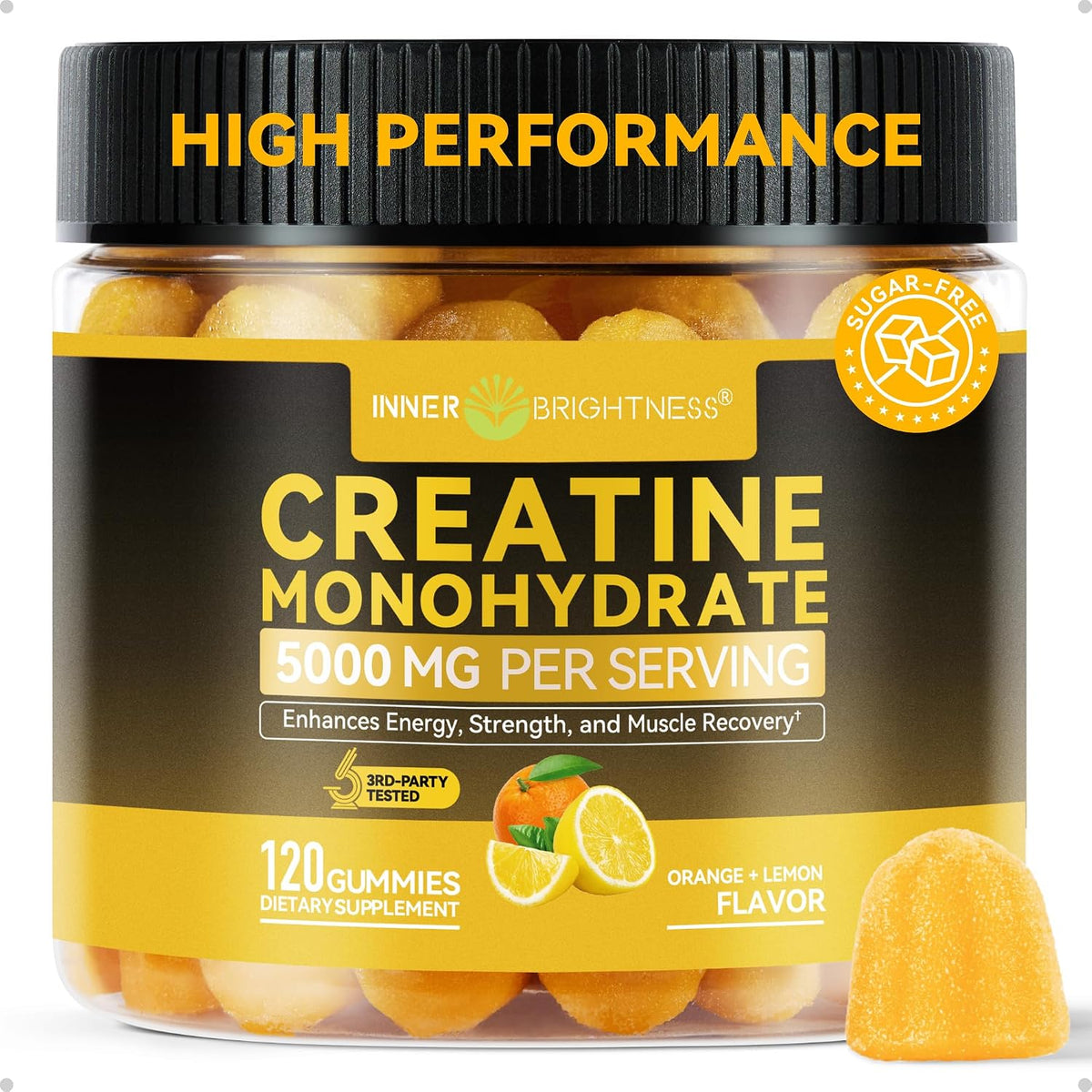 Inner Brightness Gomitas de monohidrato de creatina para hombres y...