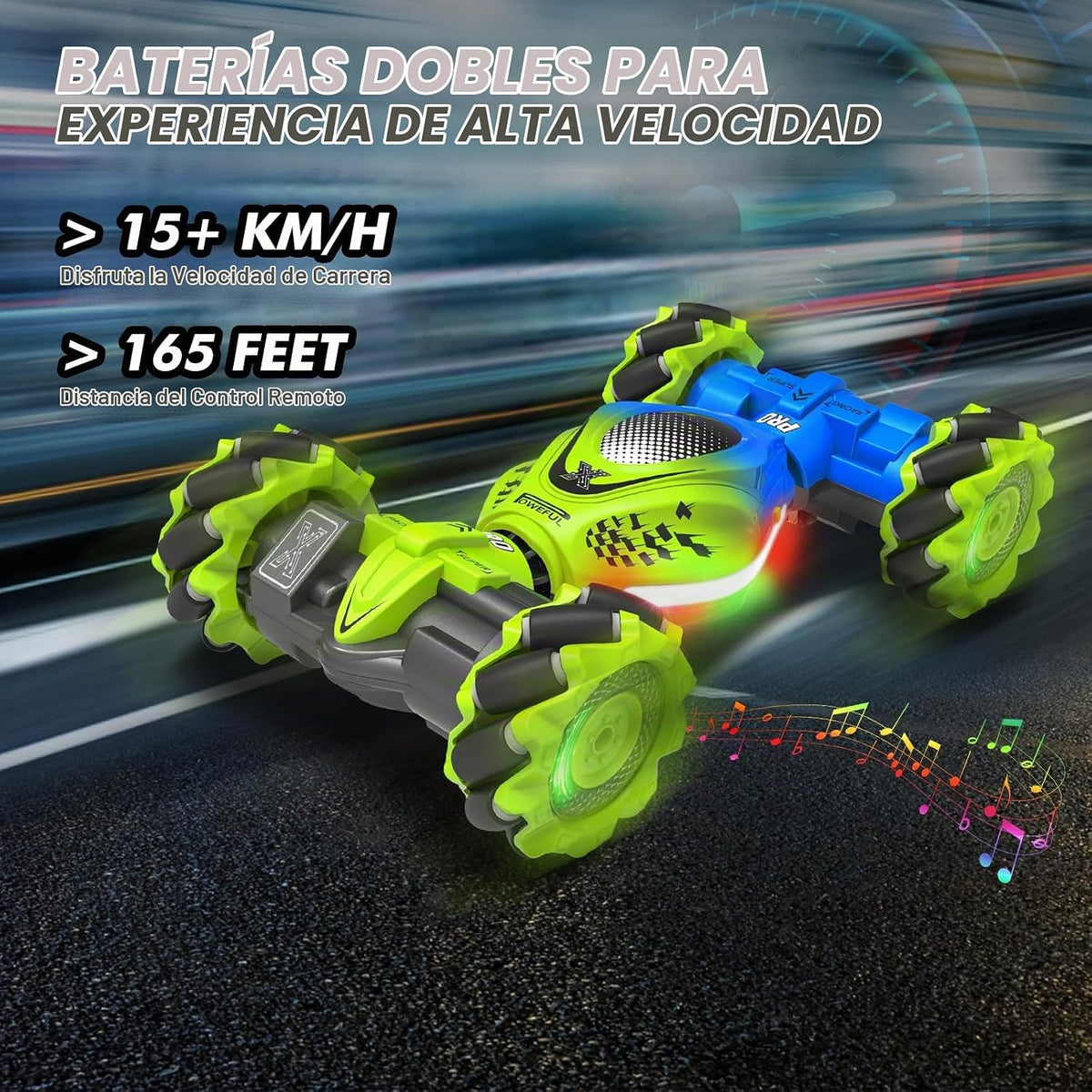 Fosgoit Gesture Sensing RC Stunt Car, auto de control remoto para n...