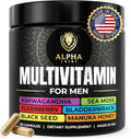 Alpha Tribe Multivitamínico para hombres con musgo marino, aceite d...
