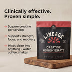Lineage Provisions Monohidrato de creatina micronizada con sal mari...