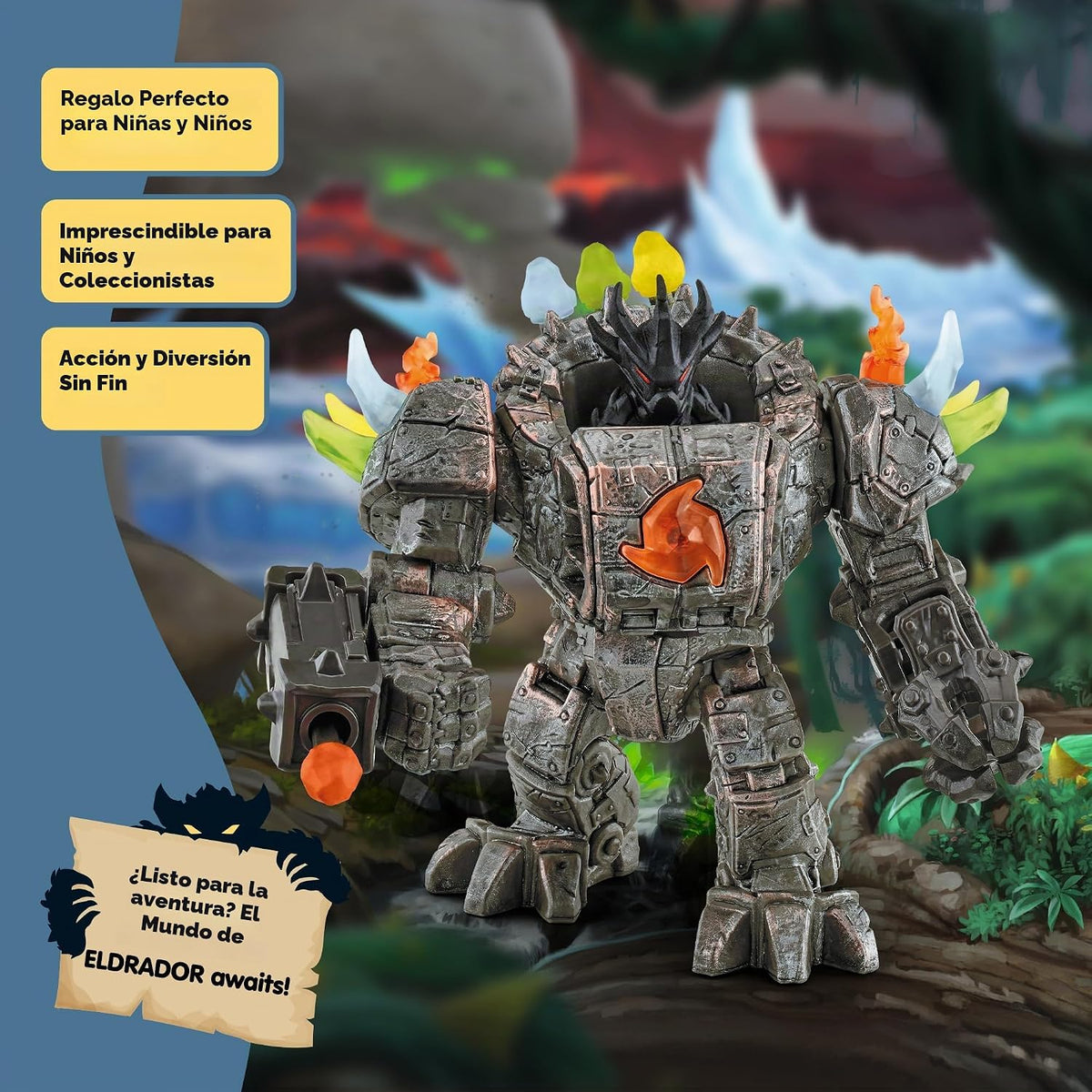 Schleich Eldrador - Robot maestro de 20 piezas con mini criatura -...
