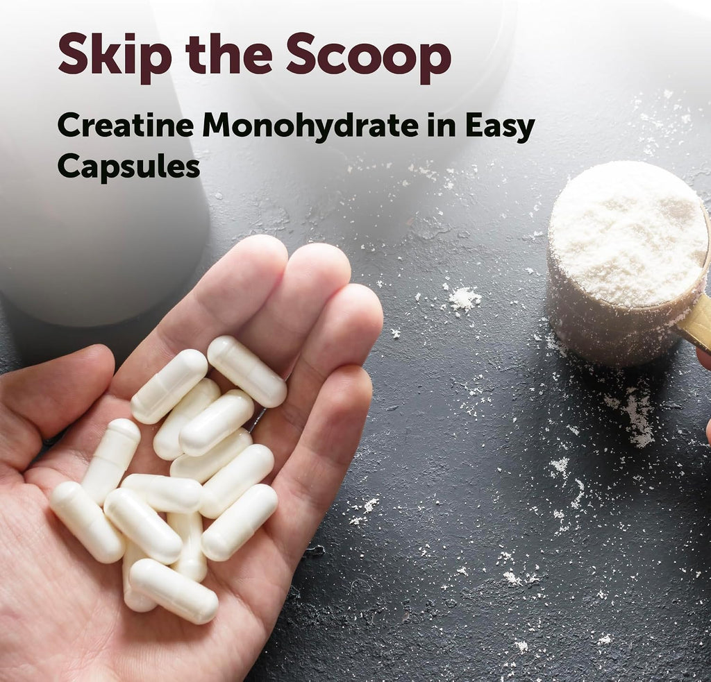 Monohidrato de creatina 5,000 mg, 500 cápsulas | Píldoras de creati...