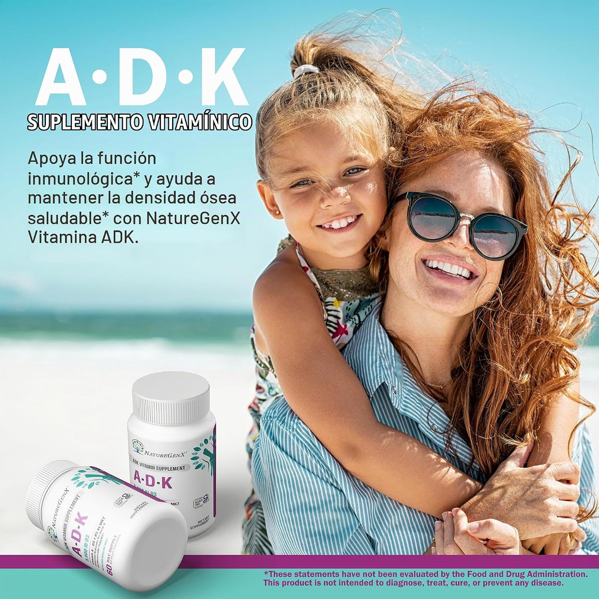NatureGenX ADK Suplemento vitamínico \u2013 Salud ósea mejorada con...
