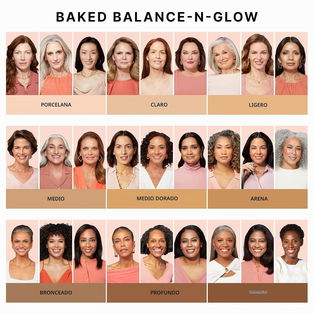 LAURA GELLER Baked Balance-N-Glow - Base de maquillaje iluminadora...