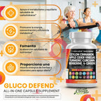 Clean Nutraceuticals Cápsulas de canela de Ceilán + berberina, cúrc...