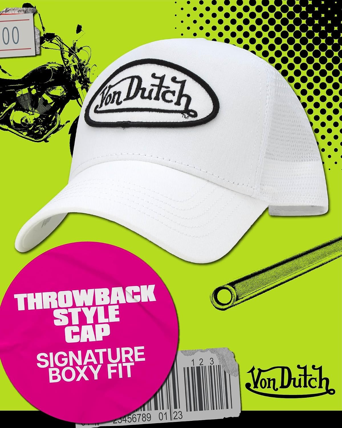 Von Dutch Gorra unisex de camionero \u2013 Gorra de béisbol retro c...