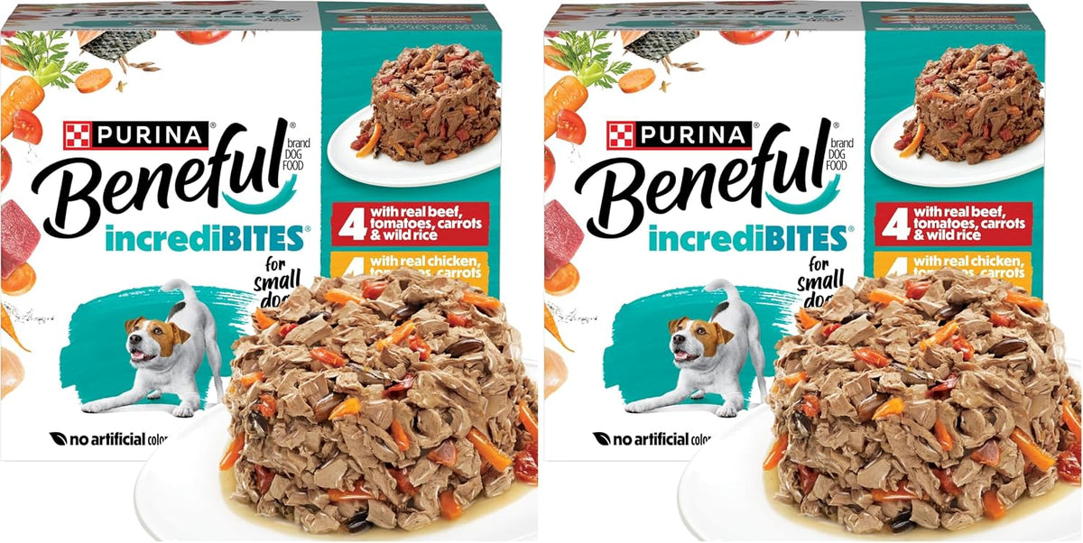 Beneful Purina IncrediBites - Paquete variado de alimentos húmedos...