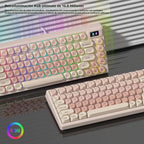 Teclado mecánico Womier SK80 75% Foundation con pantalla multimedia...