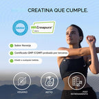 Muscle Feast Creapure Creatina Monohidrato en Polvo, Naranja (300g)...