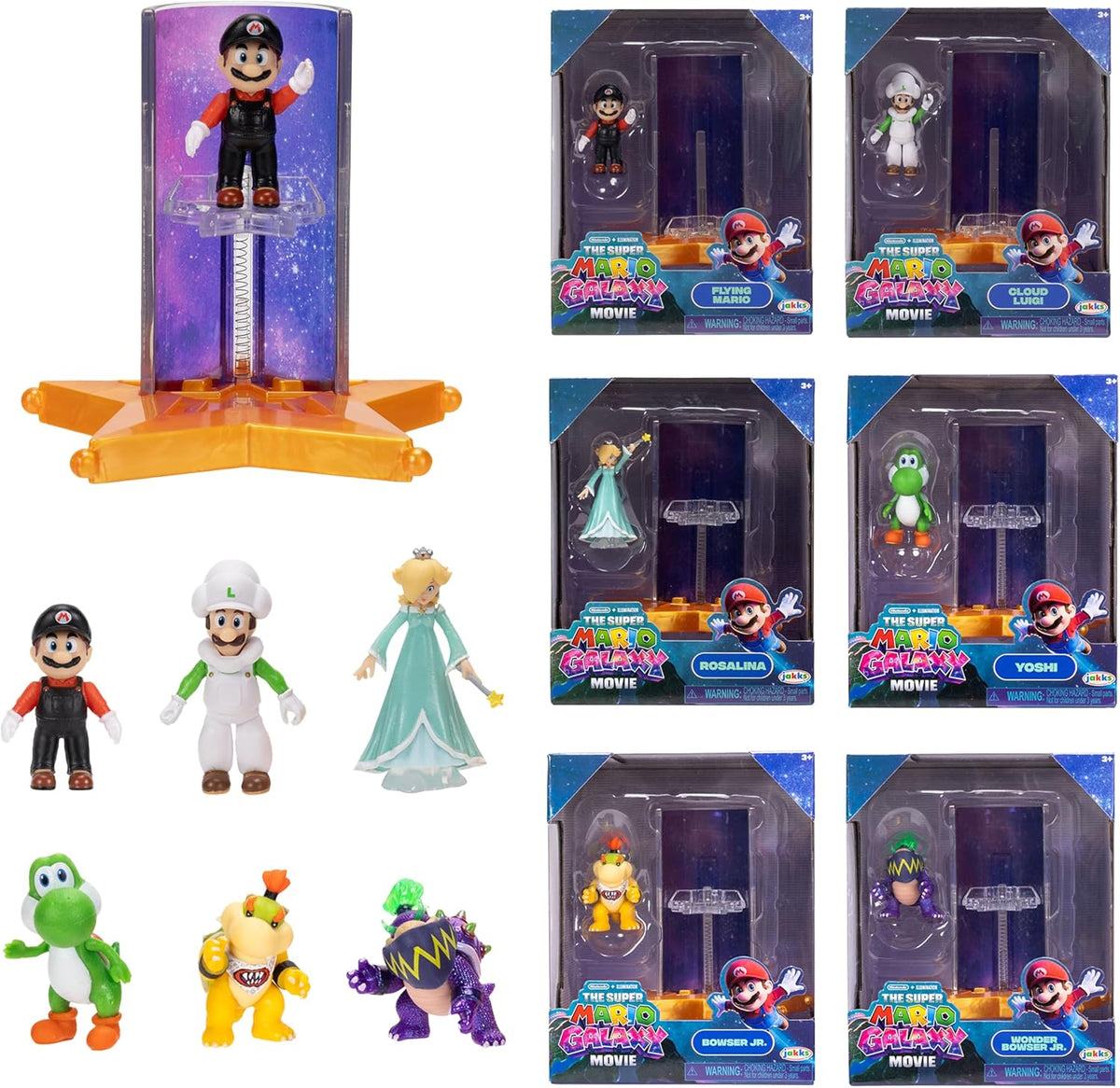 The Super Mario Galaxy Movie \u2013 Mini figuras de 1.5 pulgadas co...