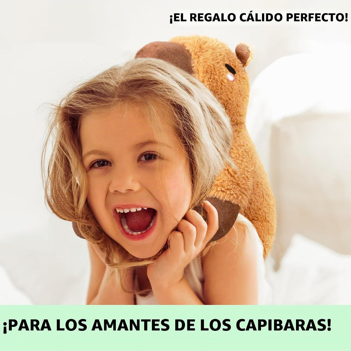 Happy Fuel Capybara - Animales de peluche con peso y microondas, 1....