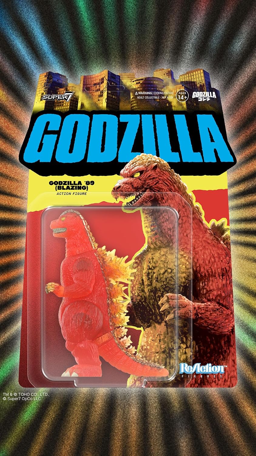 Super7 Figura de reacción Toho Godzilla 1989 (Blazing) - Figura de...
