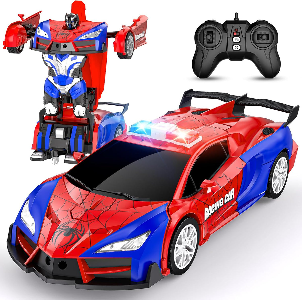CEGOUFUN Coche de control remoto, araña que transforma los coches R...