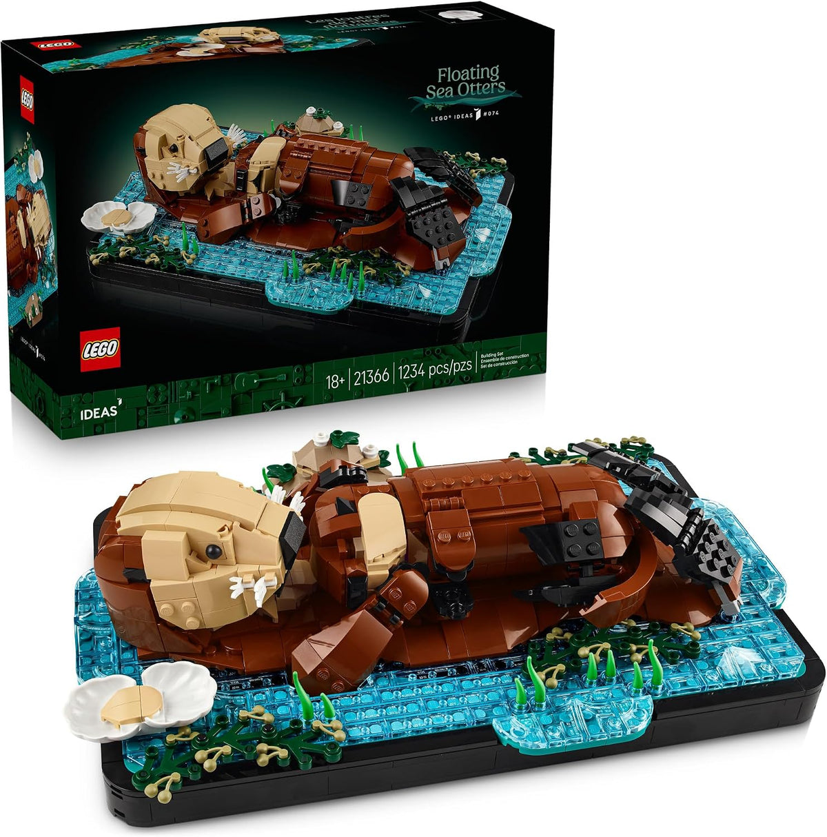 LEGO Ideas Nutrias Marinas Flotantes 21366 | Juegos de construcción...