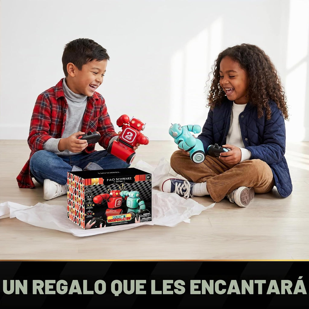 FAO Schwarz RC Robot Knockout Control Remoto Boxeo Set, 2 Robots de...