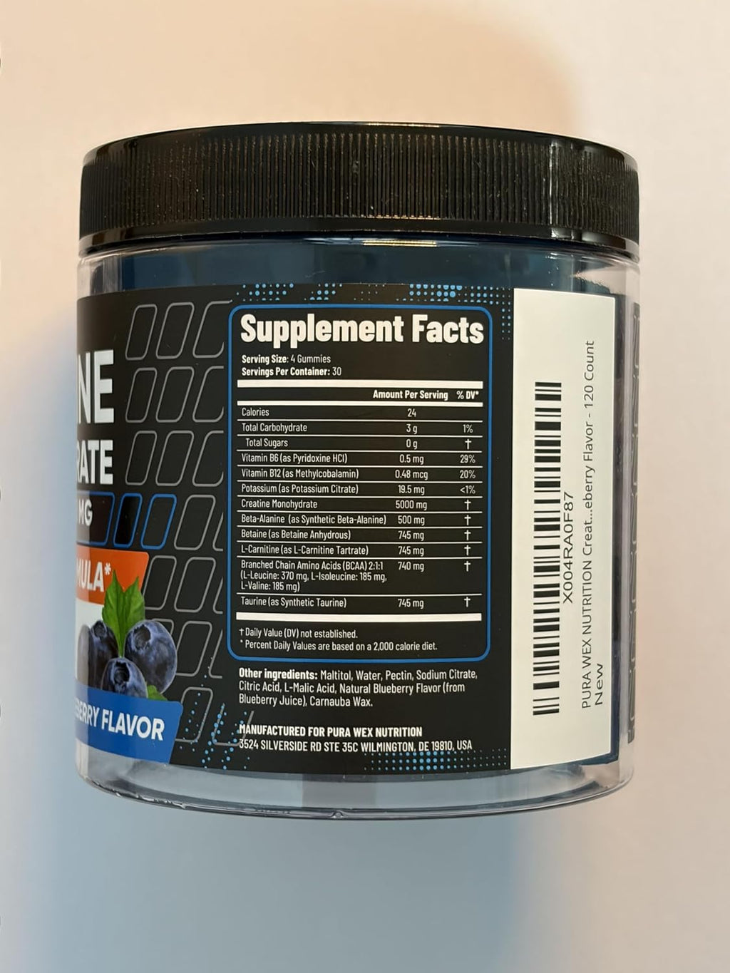 Gomitas de monohidrato de creatina complejo 8500 mg - Masticables |...