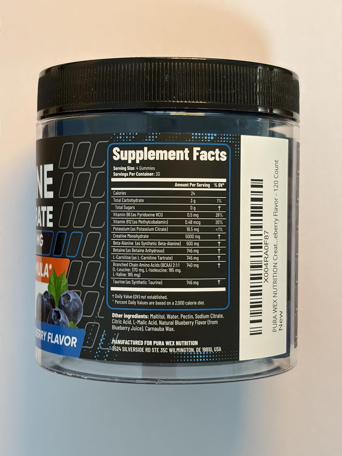 Gomitas de monohidrato de creatina complejo 8500 mg - Masticables |...
