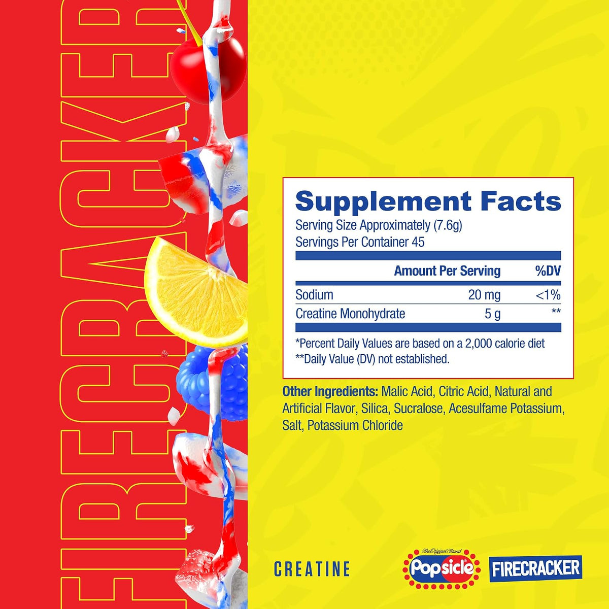 Ryse Creatine Monohydrate Powder \u2013 Popsicle Firecracker \u2013...