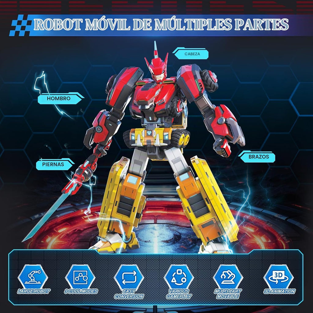 QUANTUM HEROES DINOSTER Raptor Tron 11in \u2013 Robot 3 en 1, 5+ |...